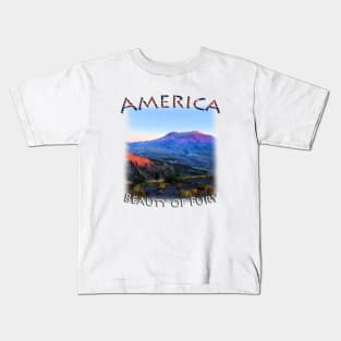 America - Mount St. Helens - Beauty of Fury Kids T-Shirt